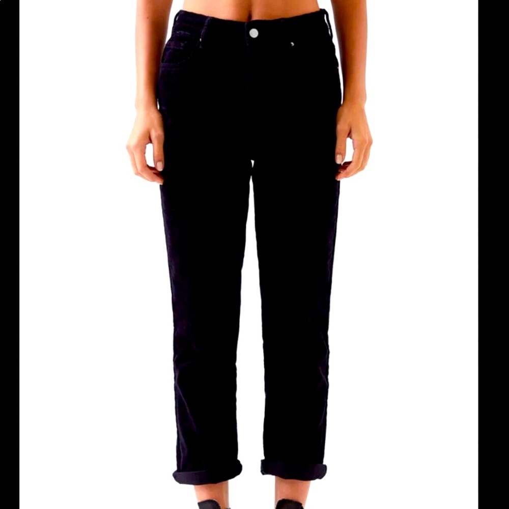 NWT black pacsun corduroy mom jeans